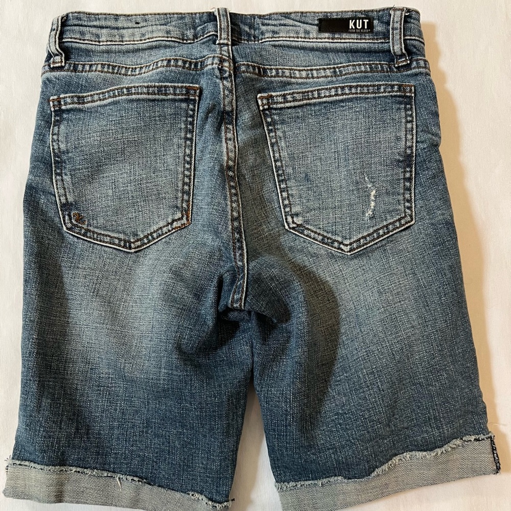 Kut from the Kloth Sophie Bermuda Denim Shorts - Picture 2 of 4